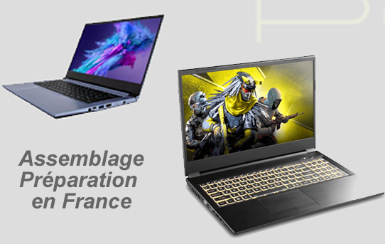 PC portable configurés et préparés en France